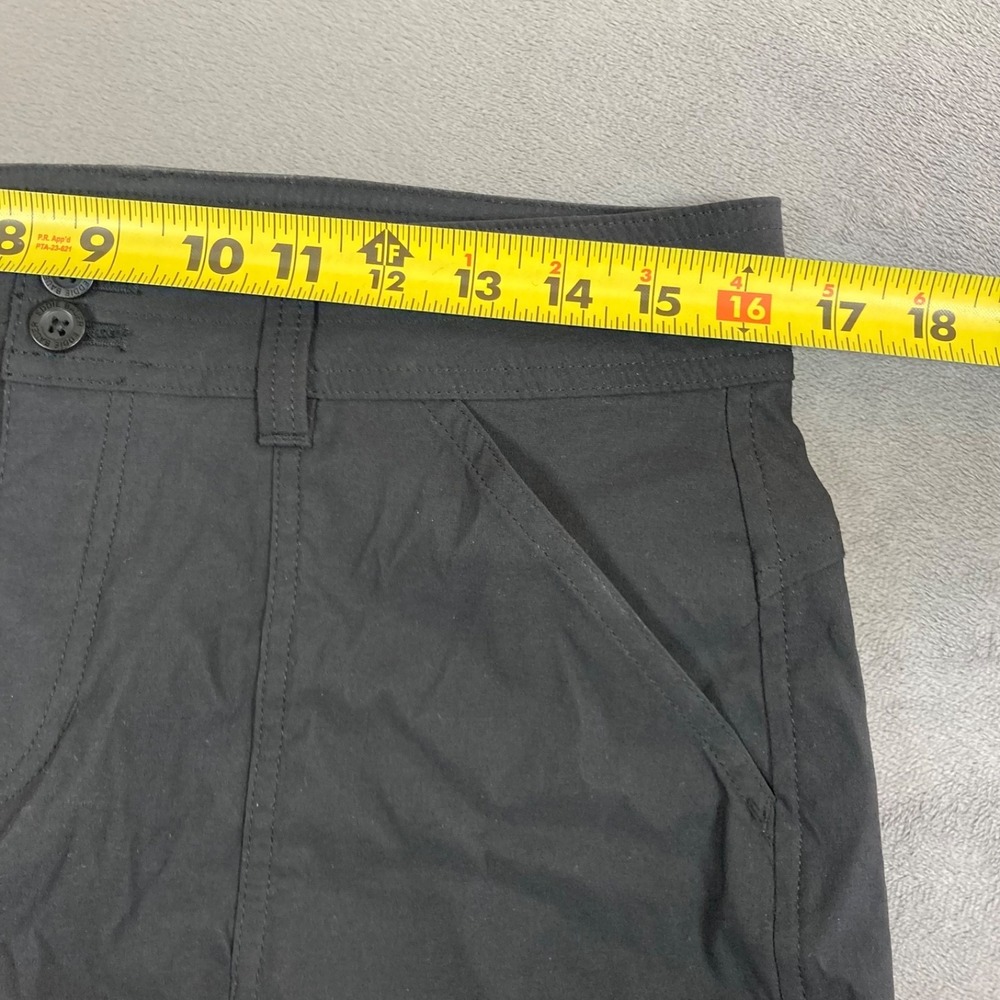 Eddie Bauer Black Women's Athletic Hike Roll-Cuff Shorts Size 8 Some Stretch - Picture 5 of 14